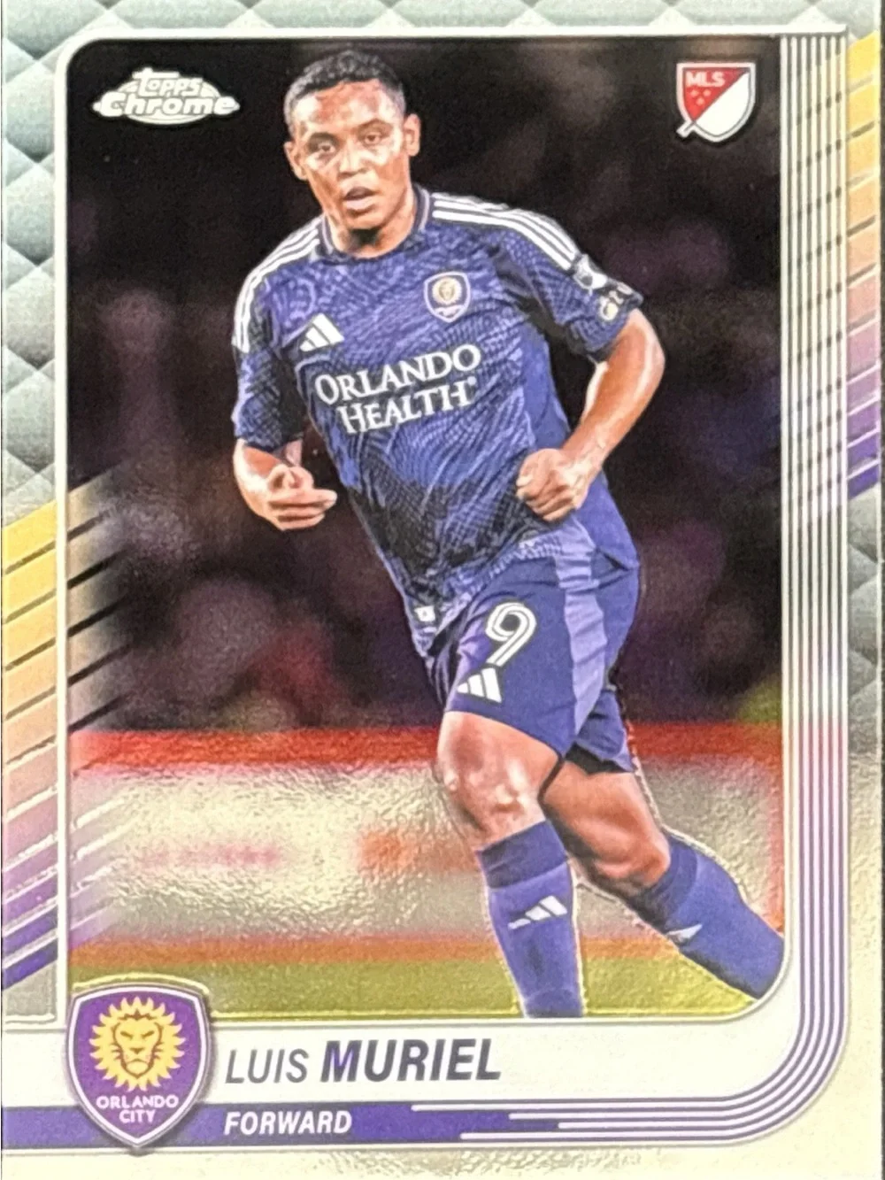 Topps Chrome Orlando City Soccer Trading Card - Luis Muriel